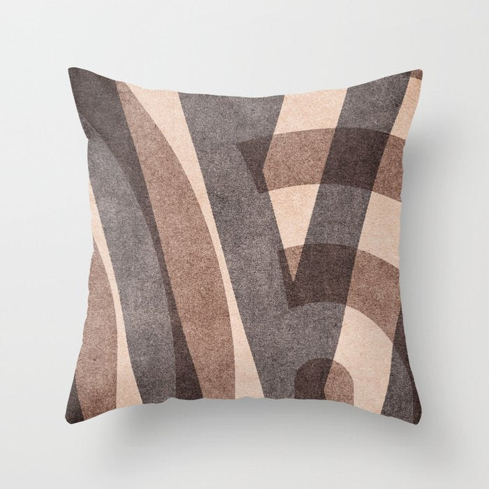 ABSTRACT ALPHABET / Decorative M Throw Pillow Gallery Image 6