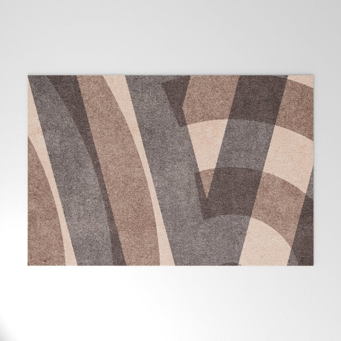 ABSTRACT ALPHABET / Decorative M Welcome Mat Gallery Image 1