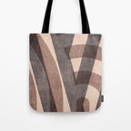 ABSTRACT ALPHABET / Decorative M Tote Bag Gallery Image 1