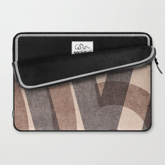 ABSTRACT ALPHABET / Decorative M Laptop Sleeve Gallery Image 2