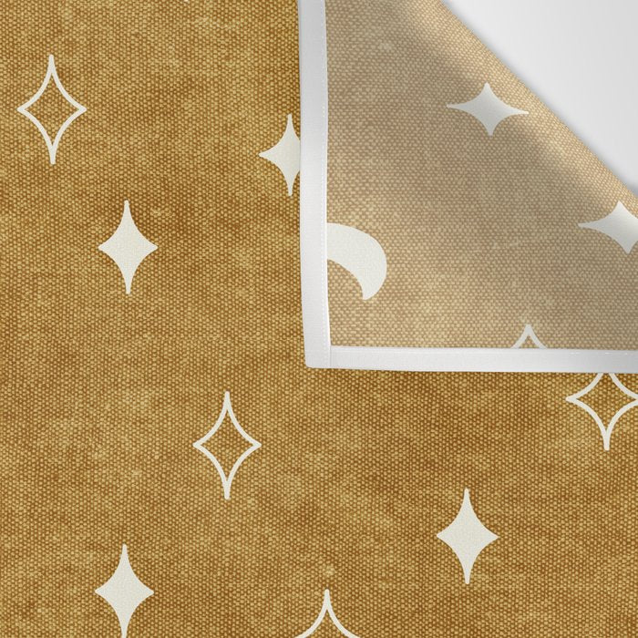moon and stars - mustard Wall Tapestry Gallery Image 3