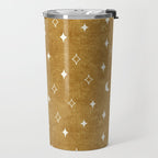 moon and stars - mustard Travel Mug Gallery Image 2