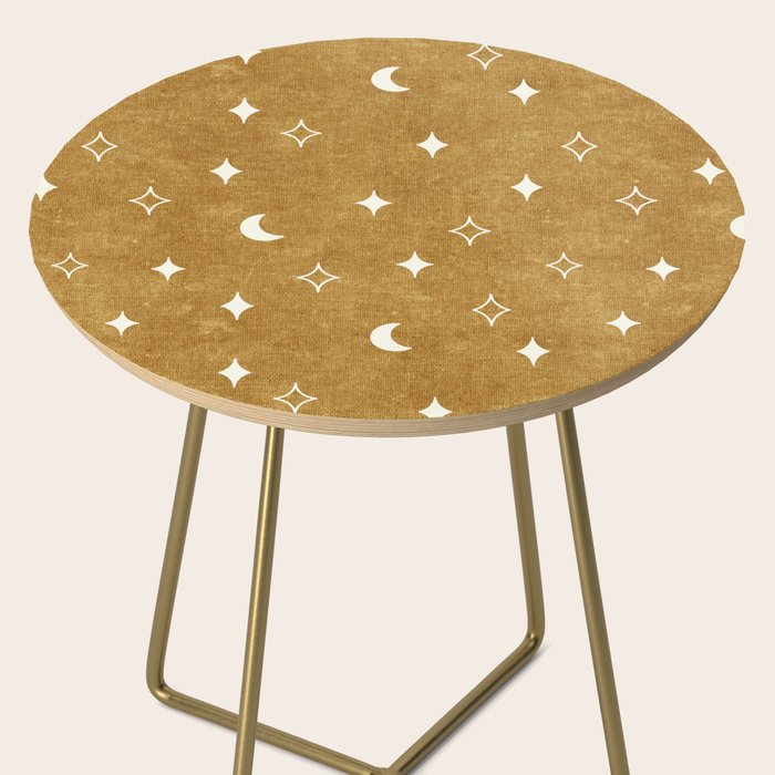 moon and stars - mustard Side Table Gallery Image 2