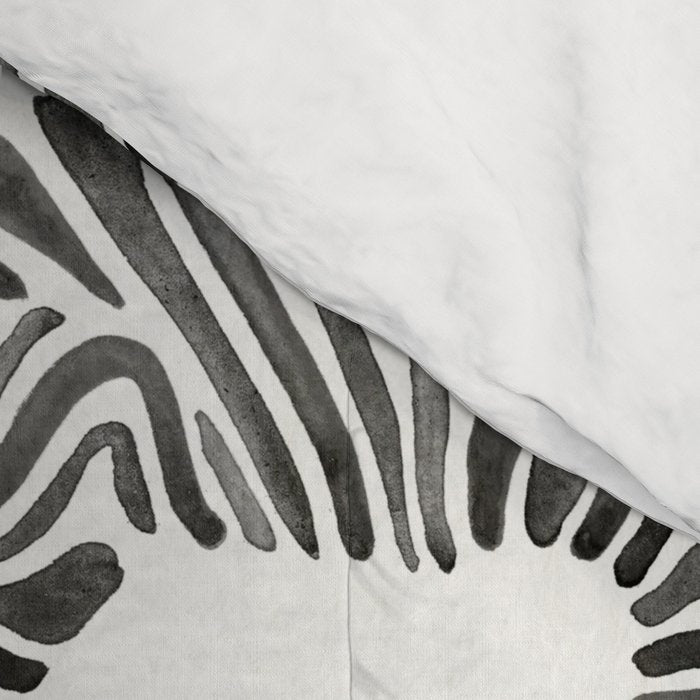 Zebras - Black & White Palette Comforter Gallery Image 4