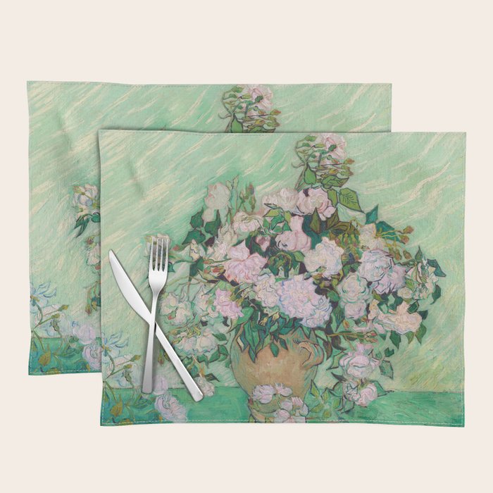 Pink Roses Van Gogh Placemat Gallery Image 1
