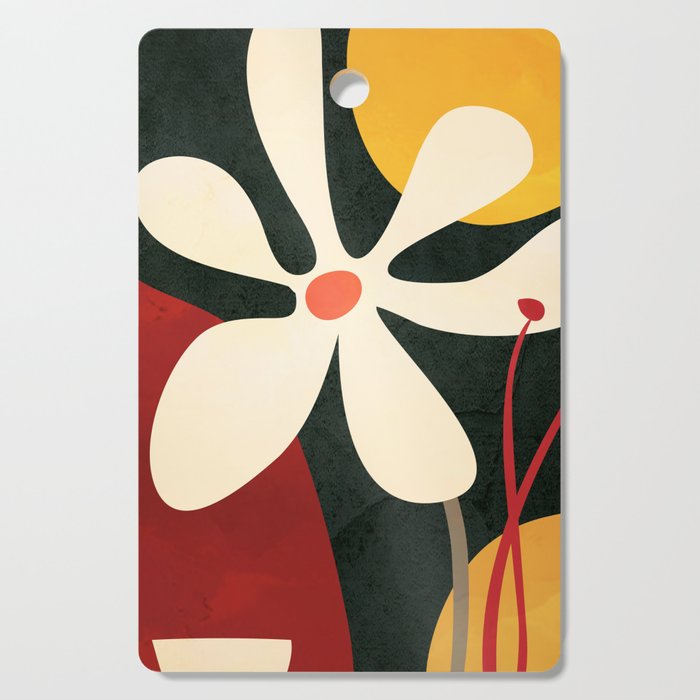 Abstract Daisy 01 Cutting Board Gallery Image 1