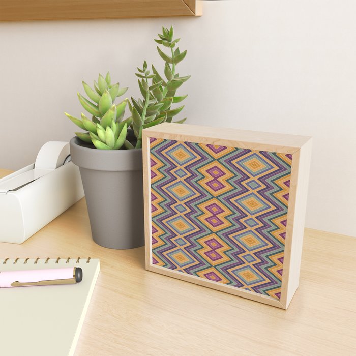 Boho Western Geometric Pattern IV Mini Art Print Gallery Image 2