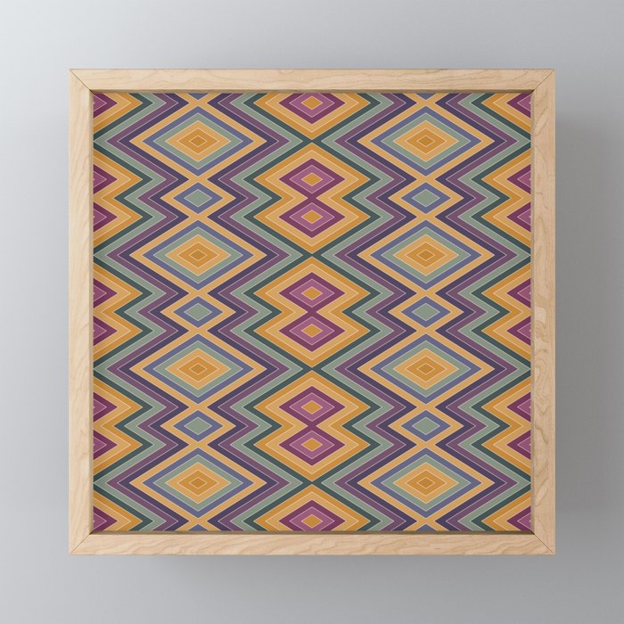 Boho Western Geometric Pattern IV Mini Art Print Gallery Image 1