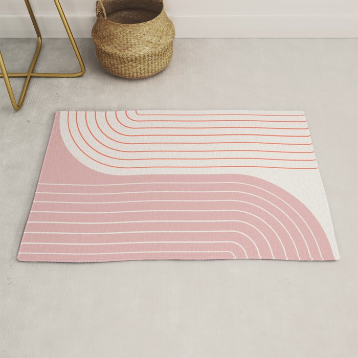 Two Tone Line Curvature XIX Rug Gallery Image 1