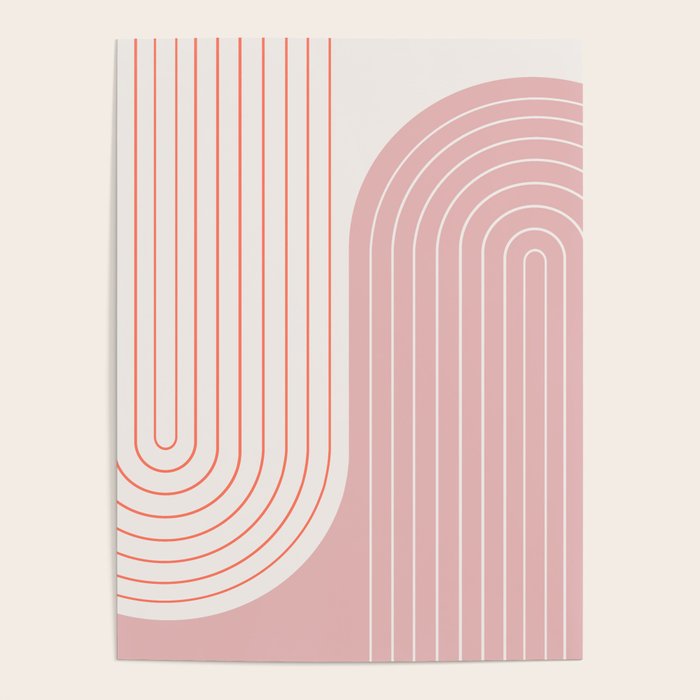 Two Tone Line Curvature XIX Poster Gallery Image 4