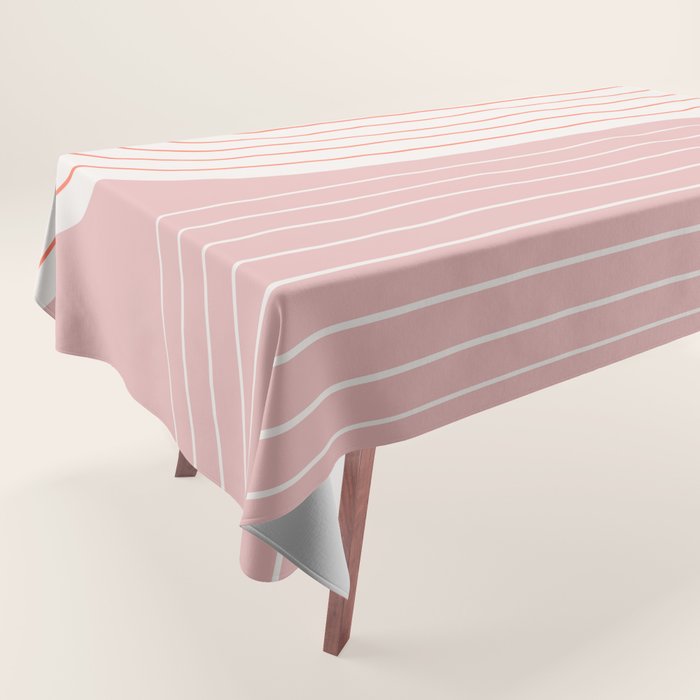 Two Tone Line Curvature XIX Tablecloth Gallery Image 1