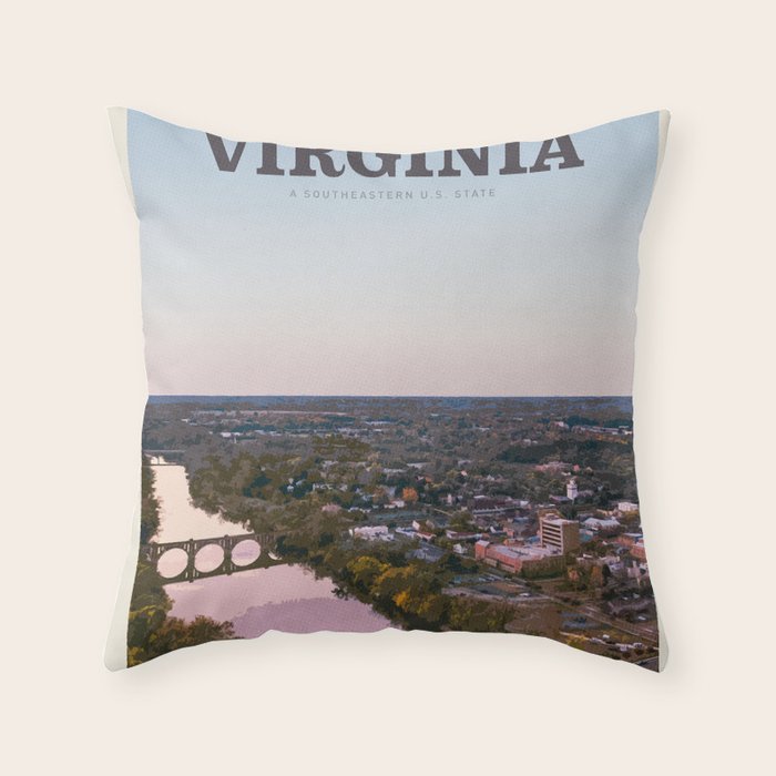 Visit Virginia Throw Pillow Gallery Image 6