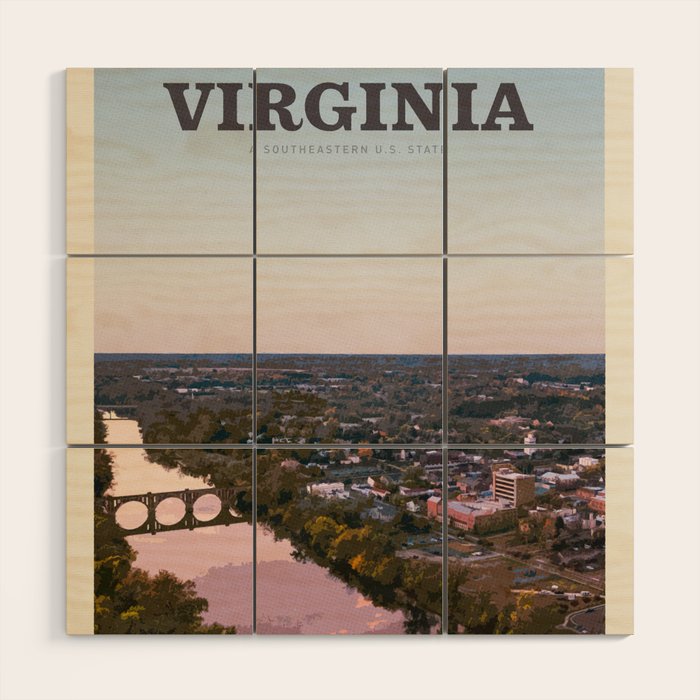 Visit Virginia Wood Wall Art Gallery Image 1