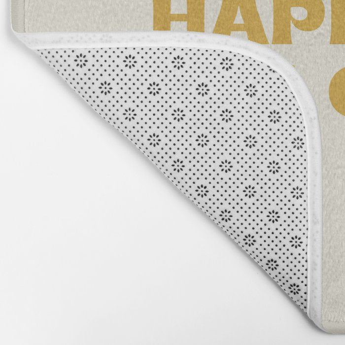 Happiness is a choice - gold Bath Mat Gallery Image 2