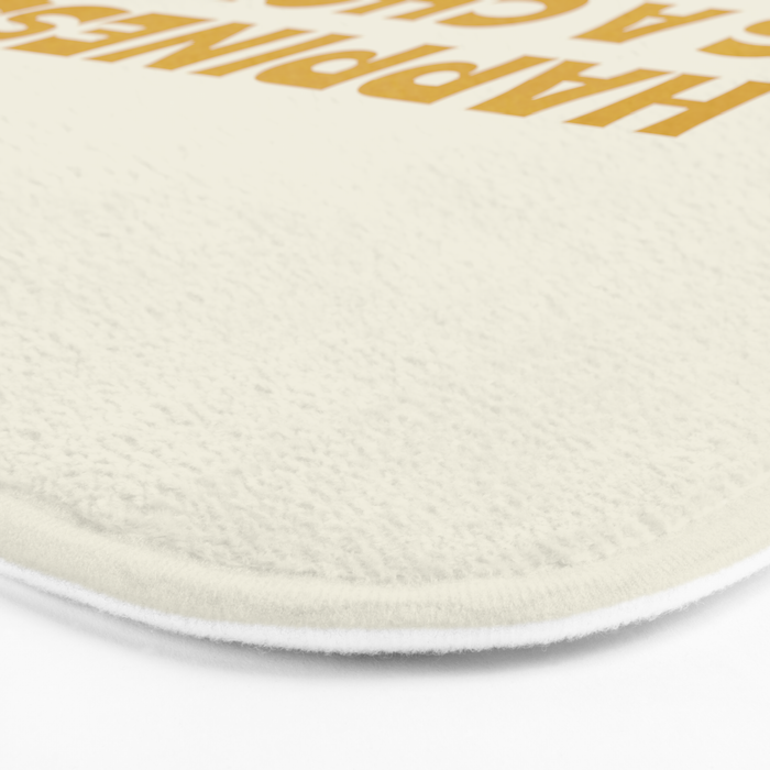 Happiness is a choice - gold Bath Mat Gallery Image 3