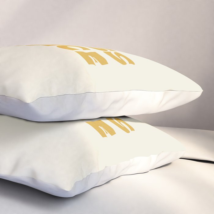 Happiness is a choice - gold Pillow Sham Gallery Image 3