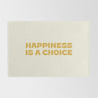 Happiness is a choice - gold Rug Gallery Image 2