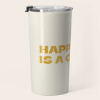 Happiness is a choice - gold Travel Mug Gallery Image 3