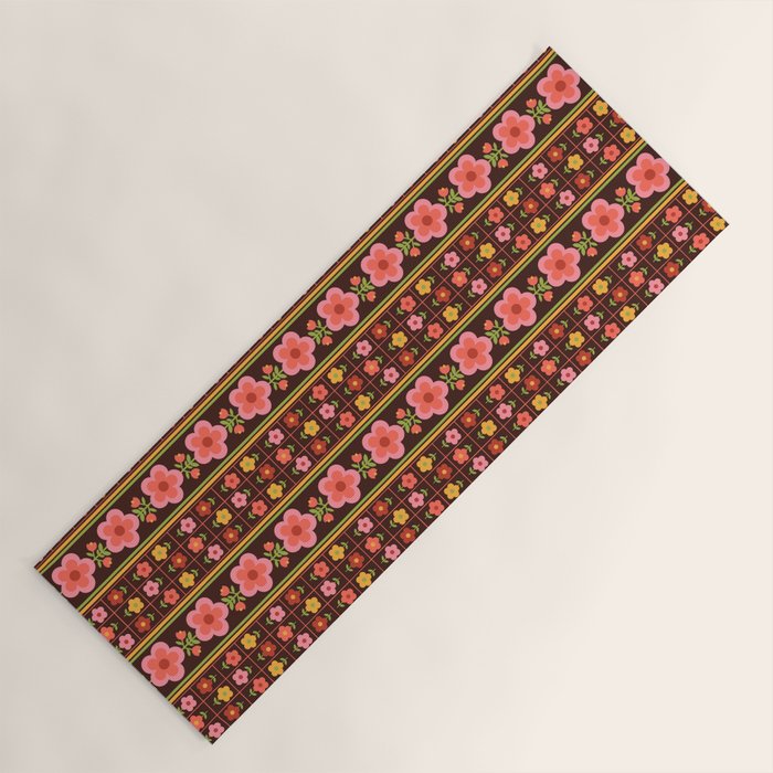 Retro Brownie Yoga Mat Gallery Image 1