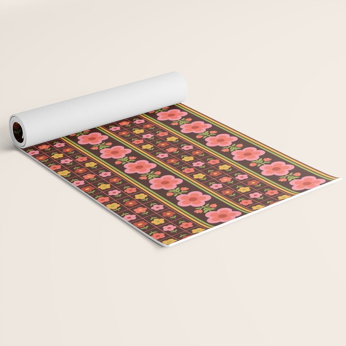 Retro Brownie Yoga Mat Gallery Image 2