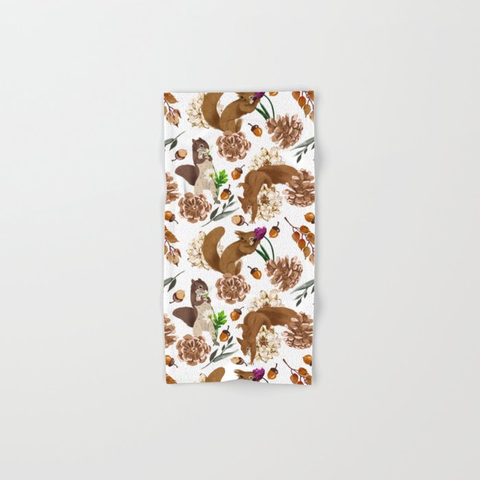 Flowering squirrel meadow Bath Towel Gallery Image 1