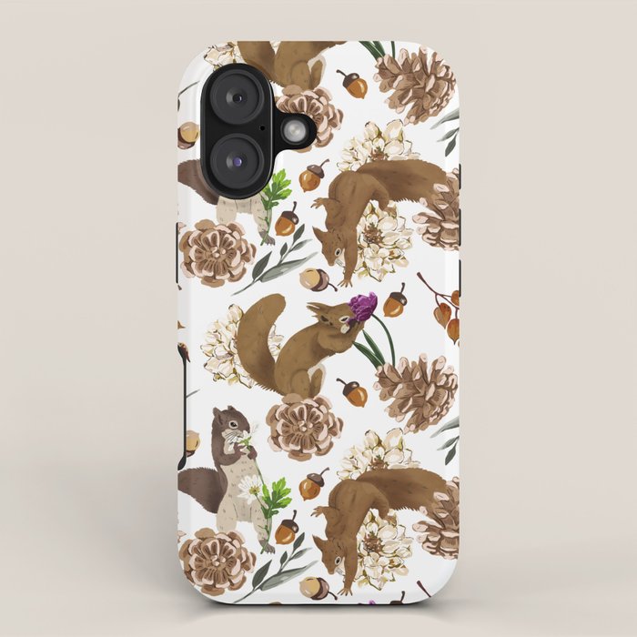 Flowering squirrel meadow iPhone Case Gallery Image 1