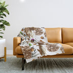 Flowering squirrel meadow Throw Blanket Gallery Image 1