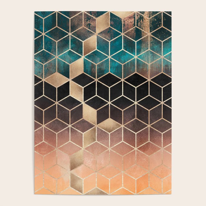 Ombre Dream Cubes Poster Gallery Image 4