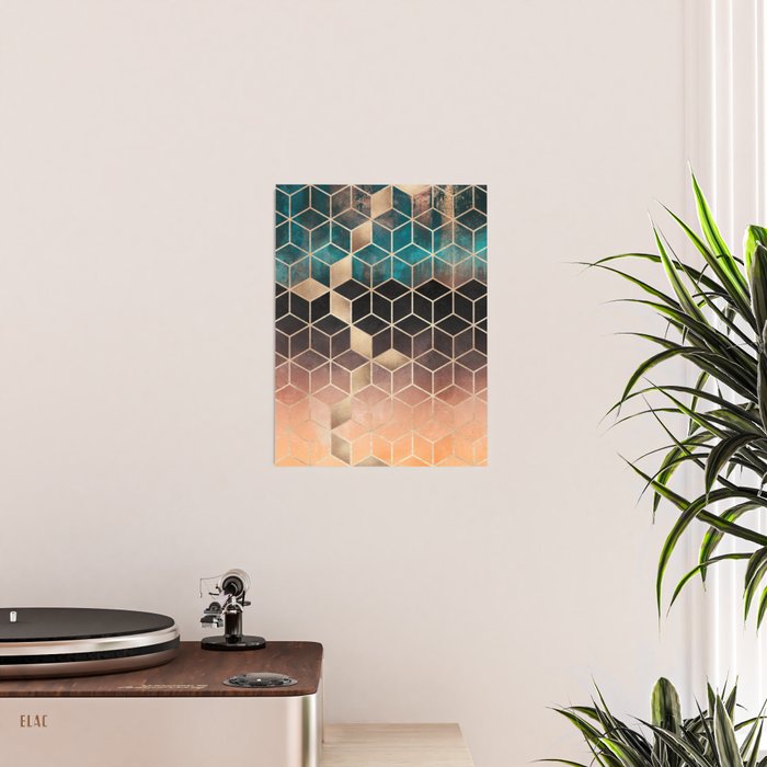 Ombre Dream Cubes Poster Gallery Image 2