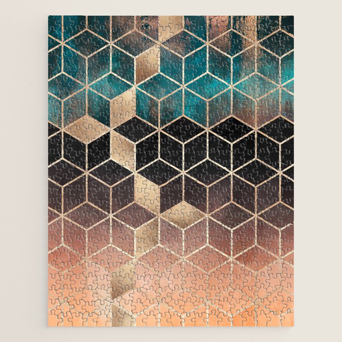 Ombre Dream Cubes Jigsaw Puzzle Gallery Image 1