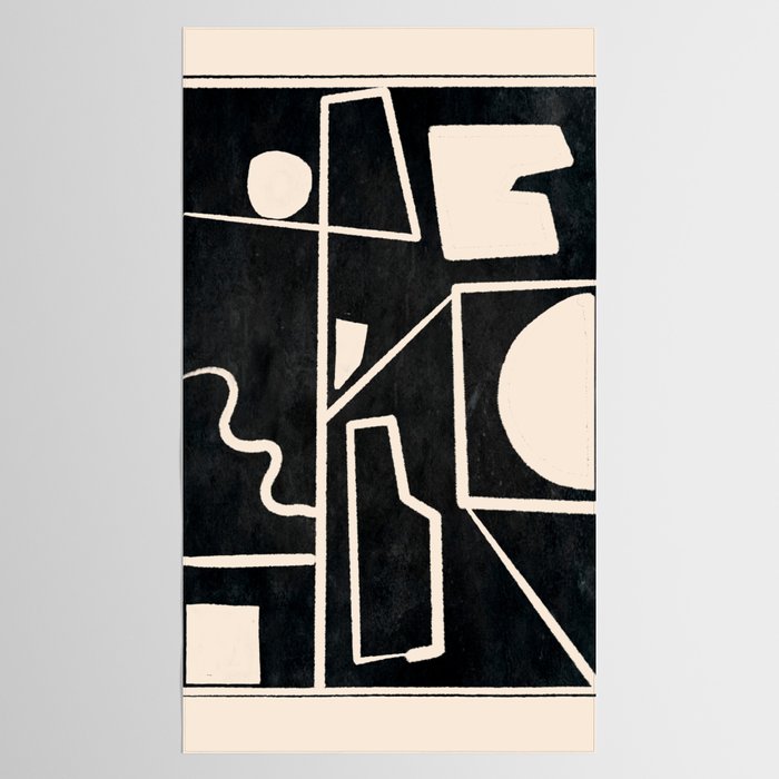 Modern Abstract Minimal Shapes 39 Tablecloth Gallery Image 2