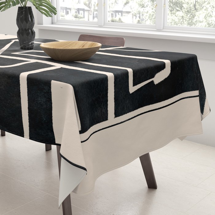Modern Abstract Minimal Shapes 39 Tablecloth Gallery Image 3