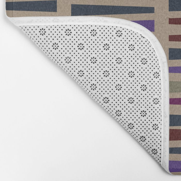 Geometric Fall Hues Bath Mat Gallery Image 2