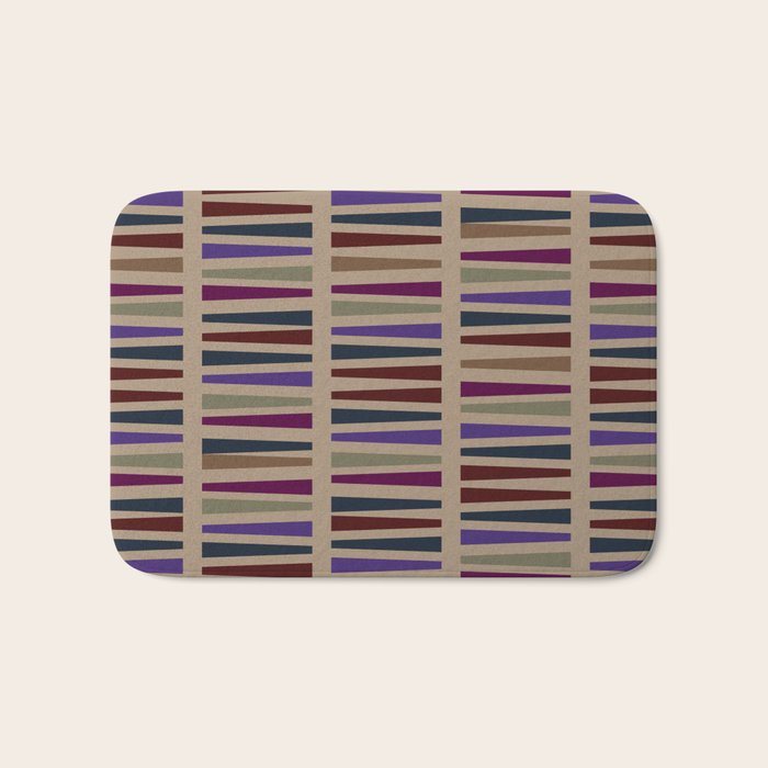 Geometric Fall Hues Bath Mat Gallery Image 1