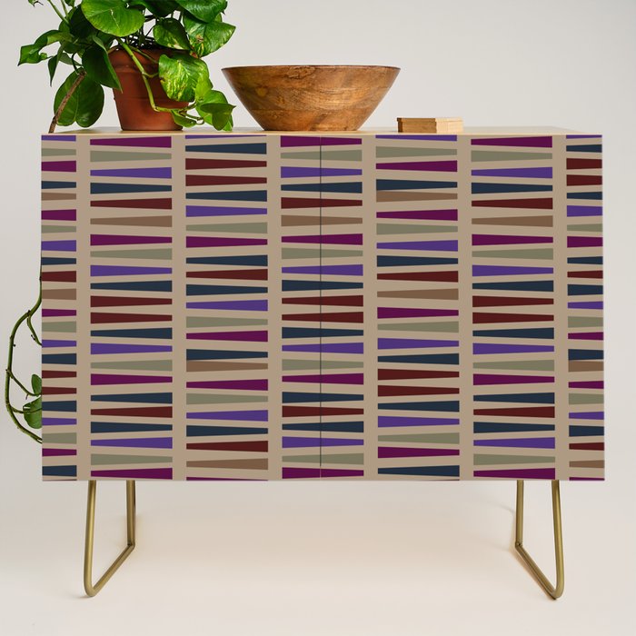 Geometric Fall Hues Credenza Gallery Image 1