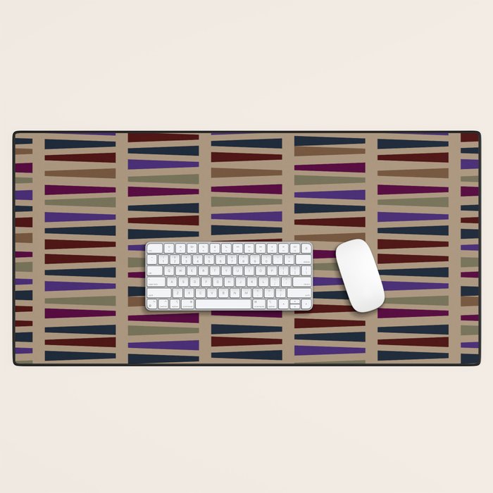 Geometric Fall Hues Desk Mat Gallery Image 1
