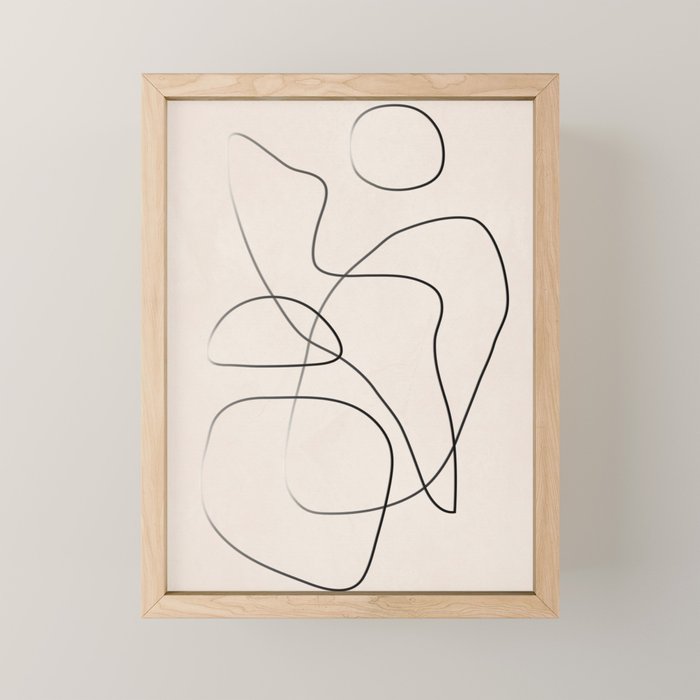 Abstract Line I Mini Art Print Gallery Image 1