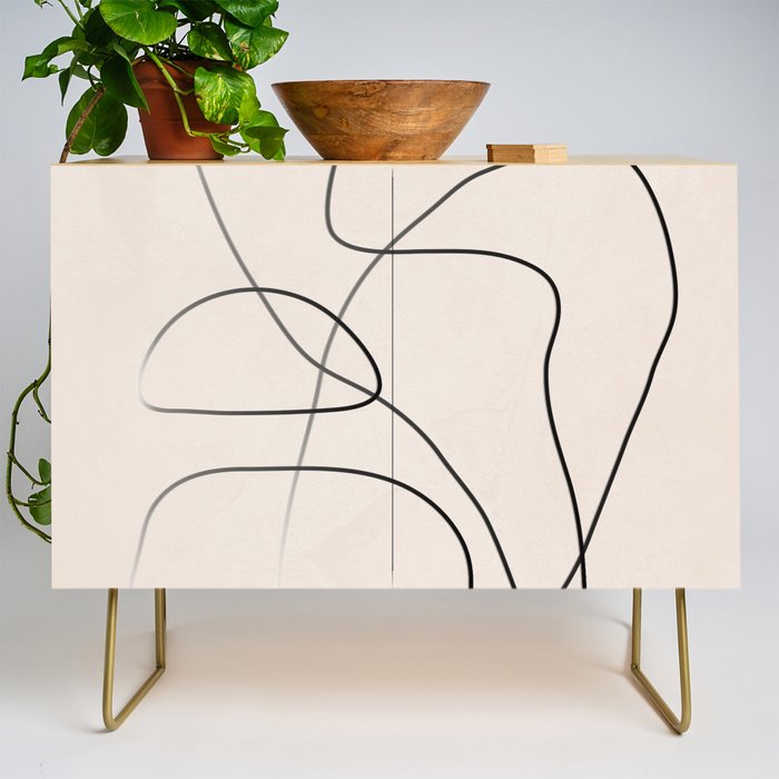 Abstract Line I Credenza Gallery Image 1