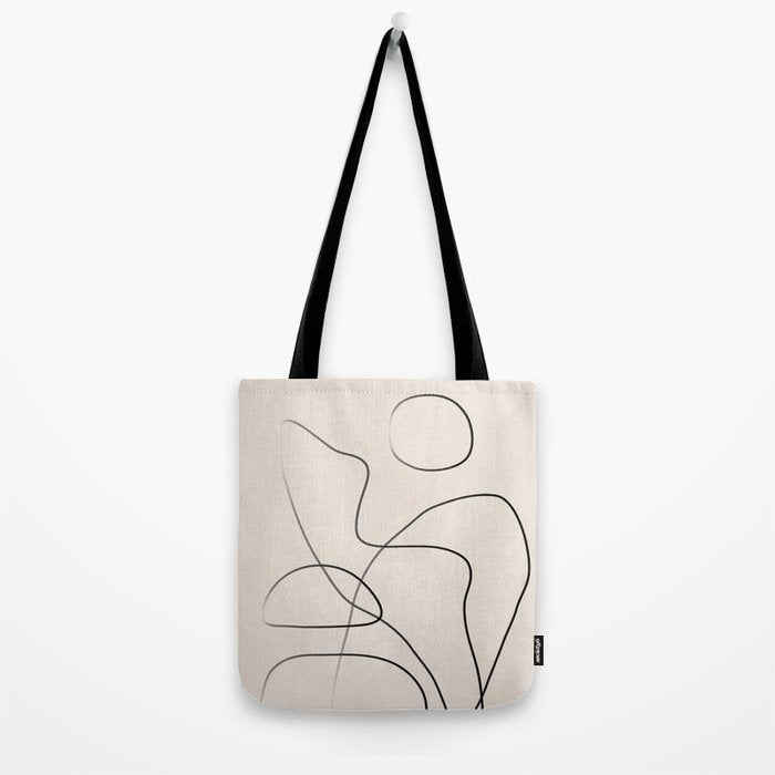 Abstract Line I Tote Bag Gallery Image 2