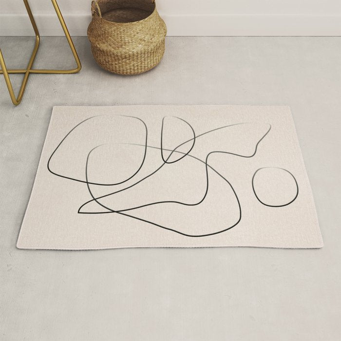 Abstract Line I Rug Gallery Image 1