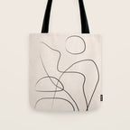 Abstract Line I Tote Bag Gallery Image 1