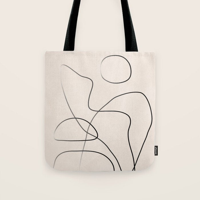 Abstract Line I Tote Bag Gallery Image 1