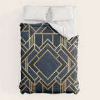 Art Deco Fancy Blue Comforter Gallery Image 6