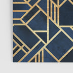 Art Deco Fancy Blue Poster Gallery Image 3