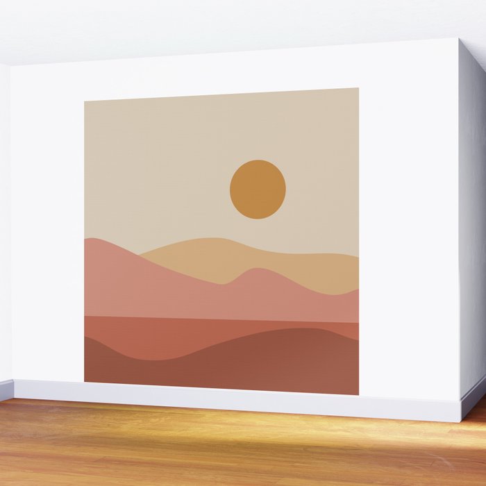 Geometric Landscape 23A Wall Mural Gallery Image 2