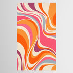 Abstract Swirl Groovy Retro 70s Tablecloth Gallery Image 2