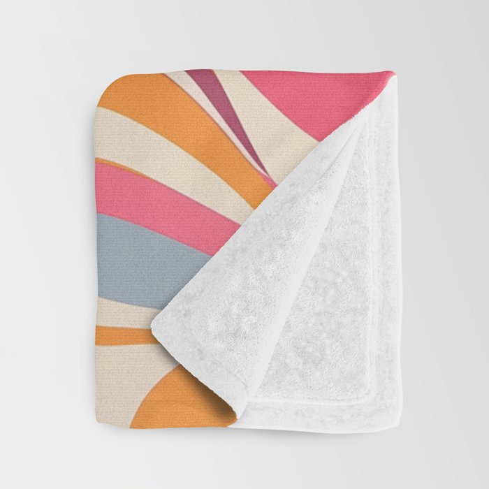 Abstract Swirl Groovy Retro 70s Throw Blanket Gallery Image 3