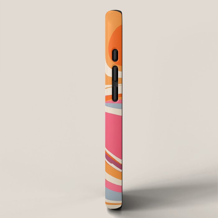 Abstract Swirl Groovy Retro 70s iPhone Case Gallery Image 2