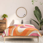 Abstract Swirl Groovy Retro 70s Comforter Gallery Image 3