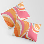Abstract Swirl Groovy Retro 70s Pillow Sham Gallery Image 3
